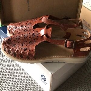 Brown Leather Women's Sandals